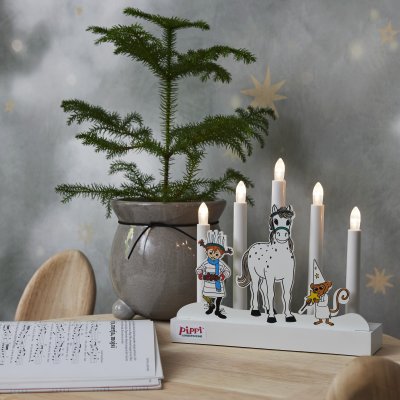 Ljusstake Pippi Lucia 26,5x24,5cm