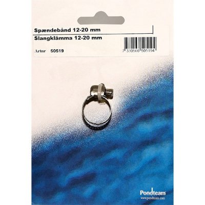 Slangklämma Slät 12-20mm