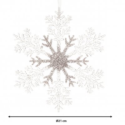 Snöflinga Silver 21cm