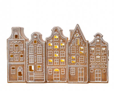 Pepparkakshus Brun 23x5,5x12cm
