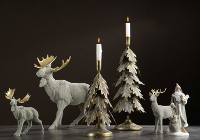 Ljusstake Gran Eklöv 21x49cm