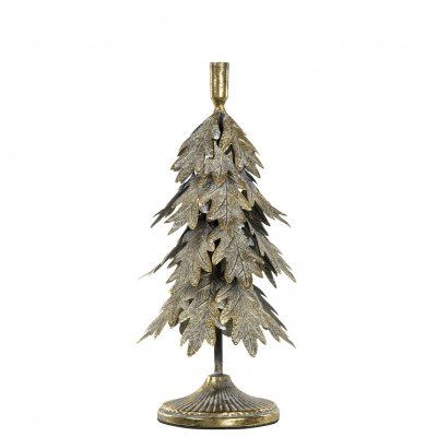 Ljusstake Gran Eklöv 21x35cm