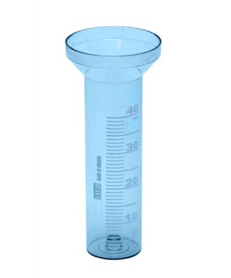 Glas Regnmätare Blå