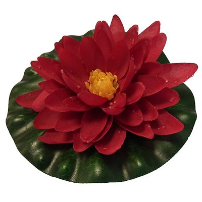 Flytande Näckros Röd 15cm