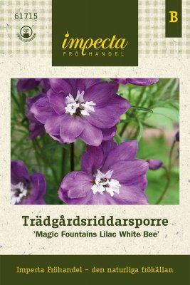 Riddarsporre, Trädgårds-, Magic Fountains Lilac White Bee