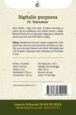 Fingerborgsblomma, 'Dalmatian' F1