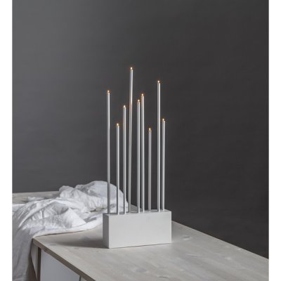 Ljusstake Buzz Vit 23x60x6cm