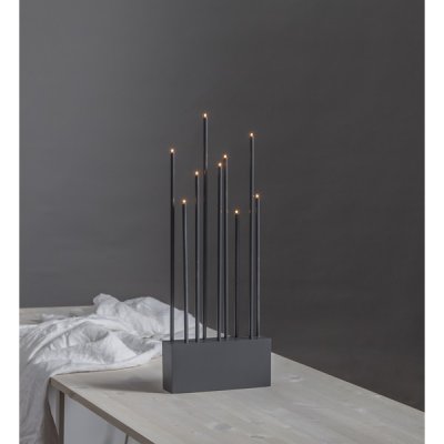Ljusstake Buzz Grå 23x60x6cm