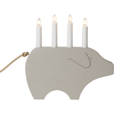 Ljusstake Gry Beige 28,5x28x7cm