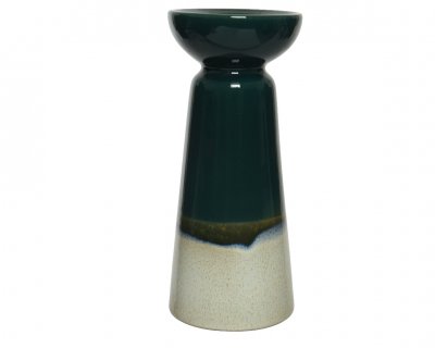 Värmeljushållare Grön 11,3x11,3x26,3cm