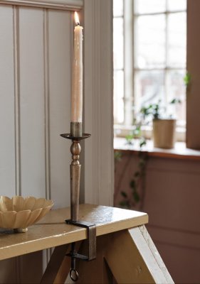 Ljusstake Antik Mässing H26,5cm