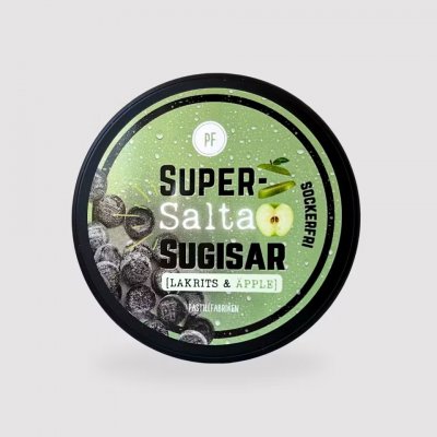 Super Salta Sugisar Lakrits & Äpple 35g