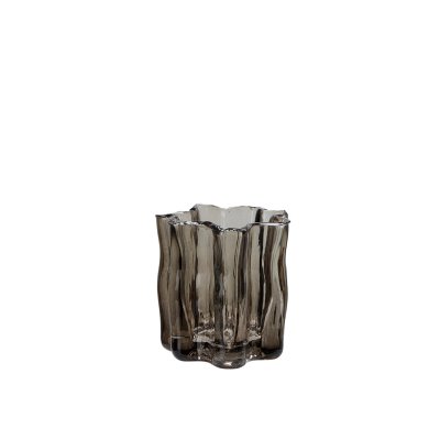 Vas/Lykta Silke Rök 10x10cm