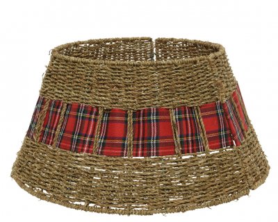 Julgransfotsring Brun/röd 70x28cm