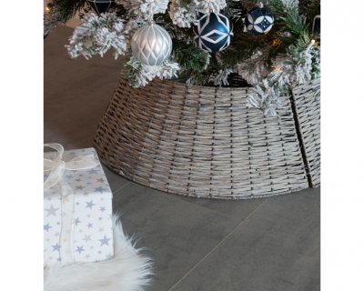 Julgransfotsring Grå 70x28cm