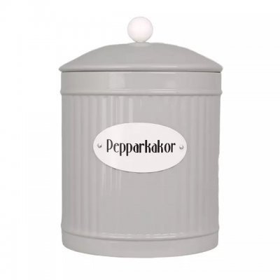 Plåtburk Hugo Pepparkakor Beige 12,5x16cm