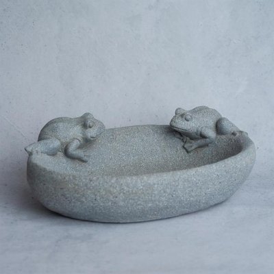 Fågelbad med grodor 42x31x15