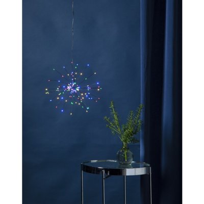 Hängande Dekoration Firework Svart Multi 26x26x26cm