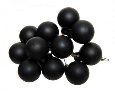 Kulor Tråd 2cm Svart Matt 12-pack