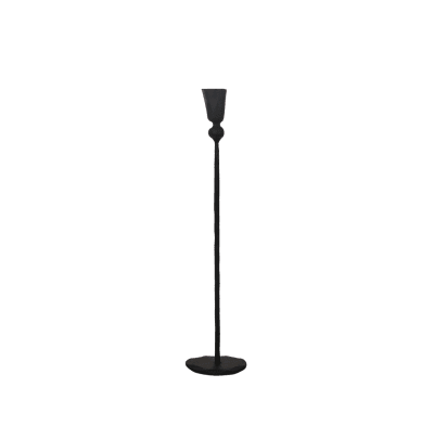 Ljusstake Svart Järn 10xH48cm
