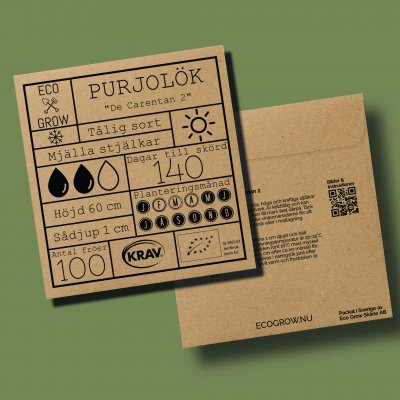 Purjolök Carentan 2, Ekologisk