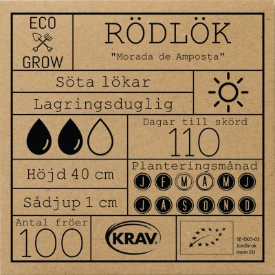 Röd lök Morada de Amposta, Ekologisk