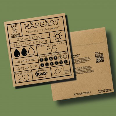 Ärt, Märg-, Låg, Kelvedon Wonder, Ekologisk