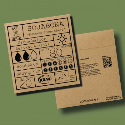 Sojaböna, Green Shell, Ekologisk