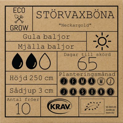 Böna, Störvax-, Neckargold, Ekologisk