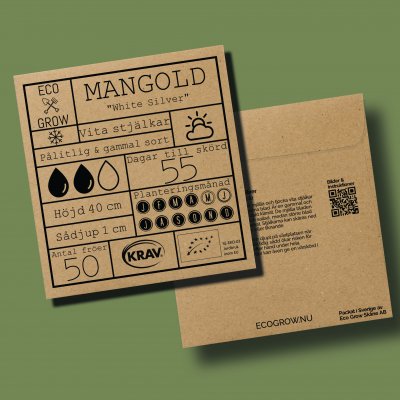 Mangold, White Silver, Ekologisk