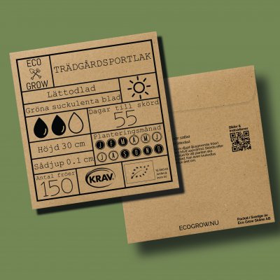 Trädgårdsportlak, Grön, Ekologisk