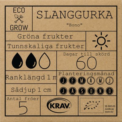 Slanggurka Bono, Ekologisk