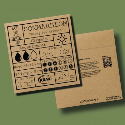 Sommarblommor Honey Bee Mix, Ekologisk