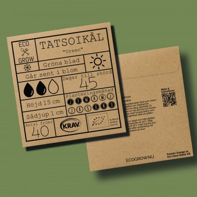 Kål, Asiatisk-, Tatsoi, Ekologisk