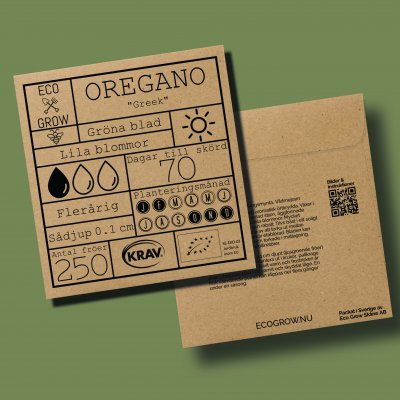 Oregano, Kungsmynta, Ekologisk