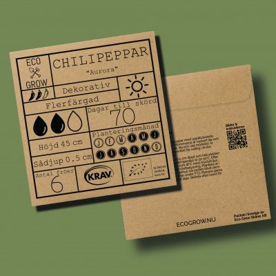 Chilipeppar, Aurora, Ekologisk