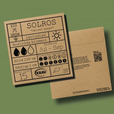 Solros, Velvet Queen, Ekologisk