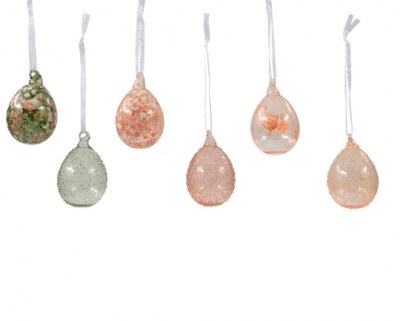 Ägg Glas Mix 4x6cm