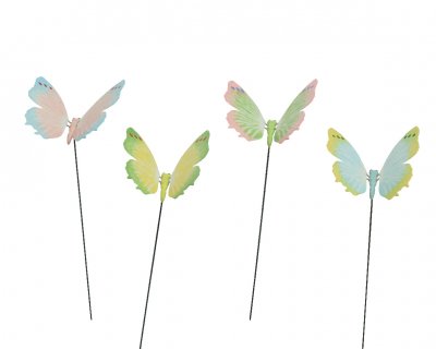 Fjäril stick 13,5x15x64cm
