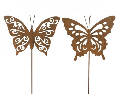 Fjäril stick Rost 26x90cm