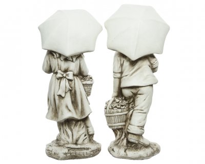 Staty Barn Vit 24x30x66cm