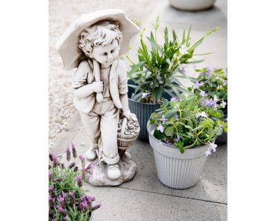 Staty Barn Vit 24x30x66cm