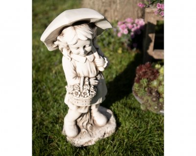 Staty Barn Vit 24x30x66cm