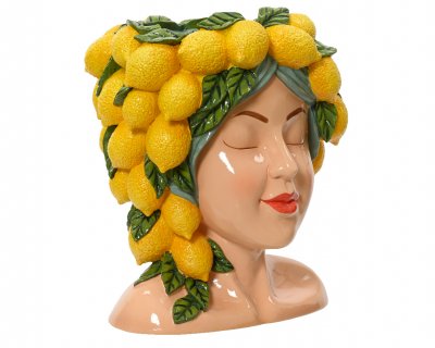 Figur Huvud Citron 23x26x30cm