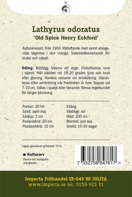 Luktärt Old Spice Henry Eckford