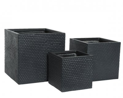 Urna Fyrkant Mörkgrå