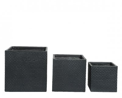 Urna Fyrkant Mörkgrå