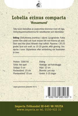 Lobelia, Kant-, Rosamund