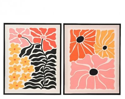 Tavla Blommor 2,8x40x50cm