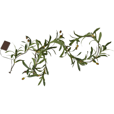 Girland Solcell Olivec 180cm Grön